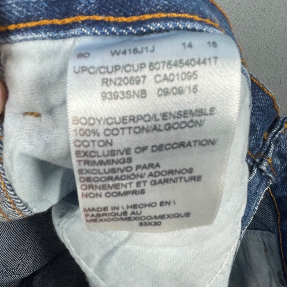 NWT Dickies Blue Jeans Regular Fit Straight Leg 5 Pocket Workwear Mens 33x30 - Picture 6 of 7